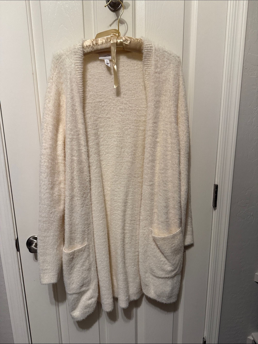 NWOT Soma’s Weekend Cozy Cream Open-Front Women's Robe/Cardigan